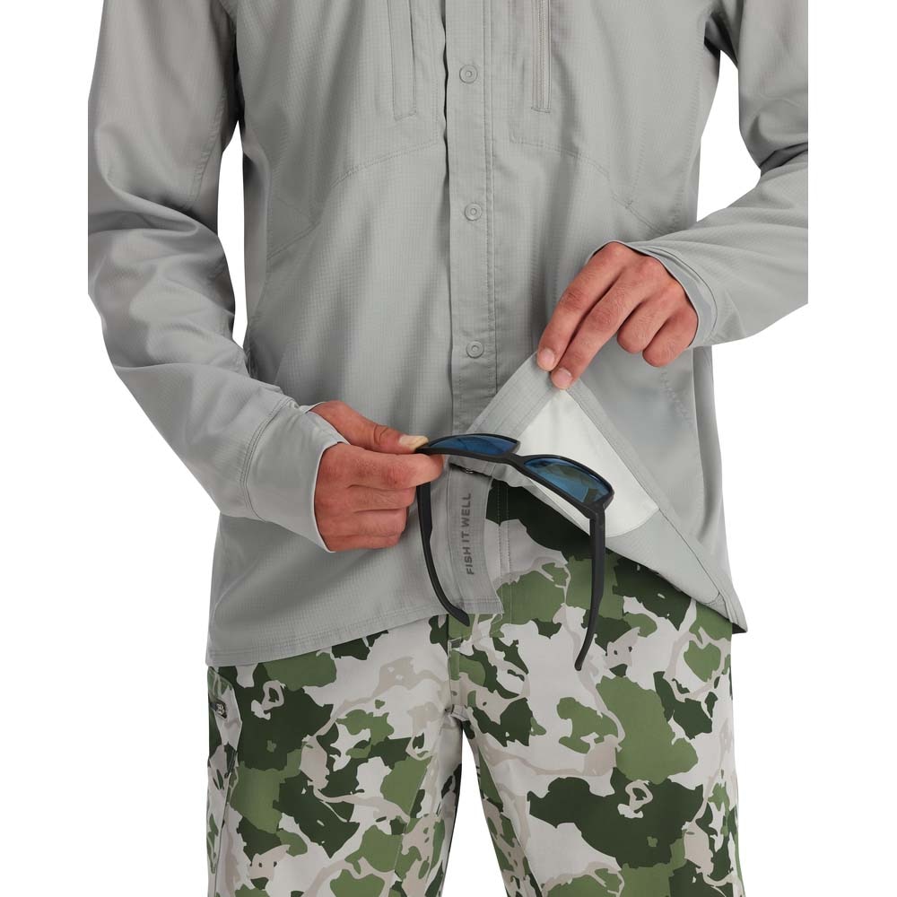 Simms Intruder BiComp Shirt Men's in Cinder
